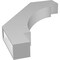 Ekena Millwork 3 1/2-in. W x 22-in. D x 30-in. H Merced Architectural Grade PVC Knee Brace BRCP035X22X30MRC - alternate 2